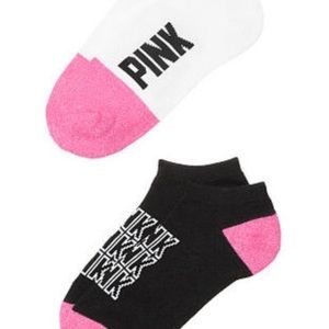 Nip Victoria's Secret pink low show socks 2 pairs